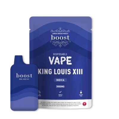 Boost Disposable THC Vape Cartridge – King Louis XIII 3g